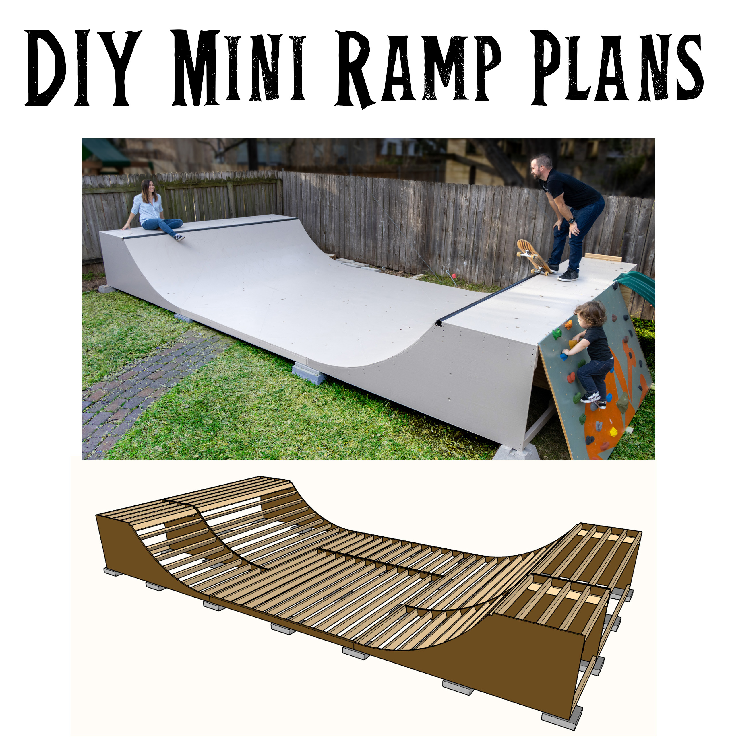 Klokje Afbreken Mand Backyard Mini Ramp Plans – Wicked Makers
